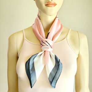 Art Deco Geo Square Silky-feel Scarf